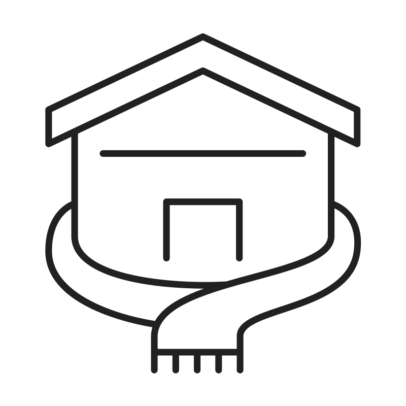 Insulated home icon